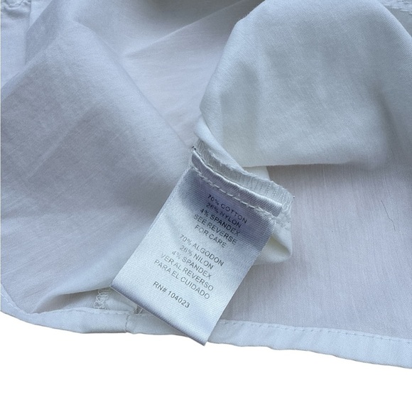 Joseph A White Tunic XL Minimalist Cottagecore Academia Pleated Classic Preppy - Picture 10 of 10